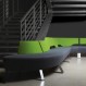 Design 2-er Sitzbank UpDown, mit Rückenlehne